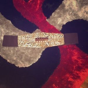Cheater print an brown stylish belt